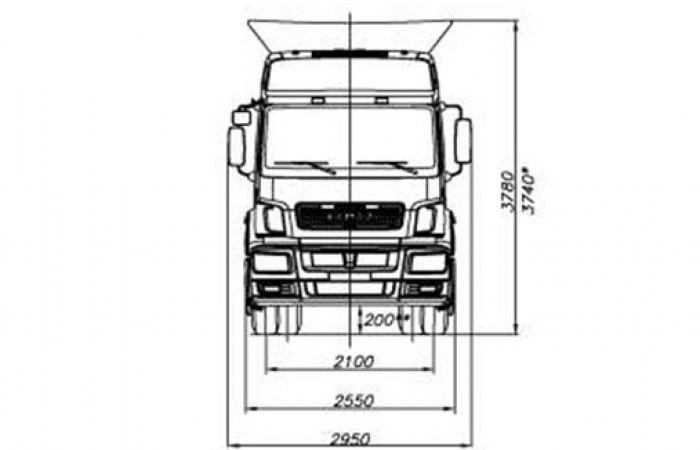 Камаз 5490 чертеж